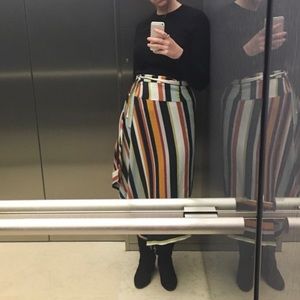 Zara handkerchief hem midi skirt